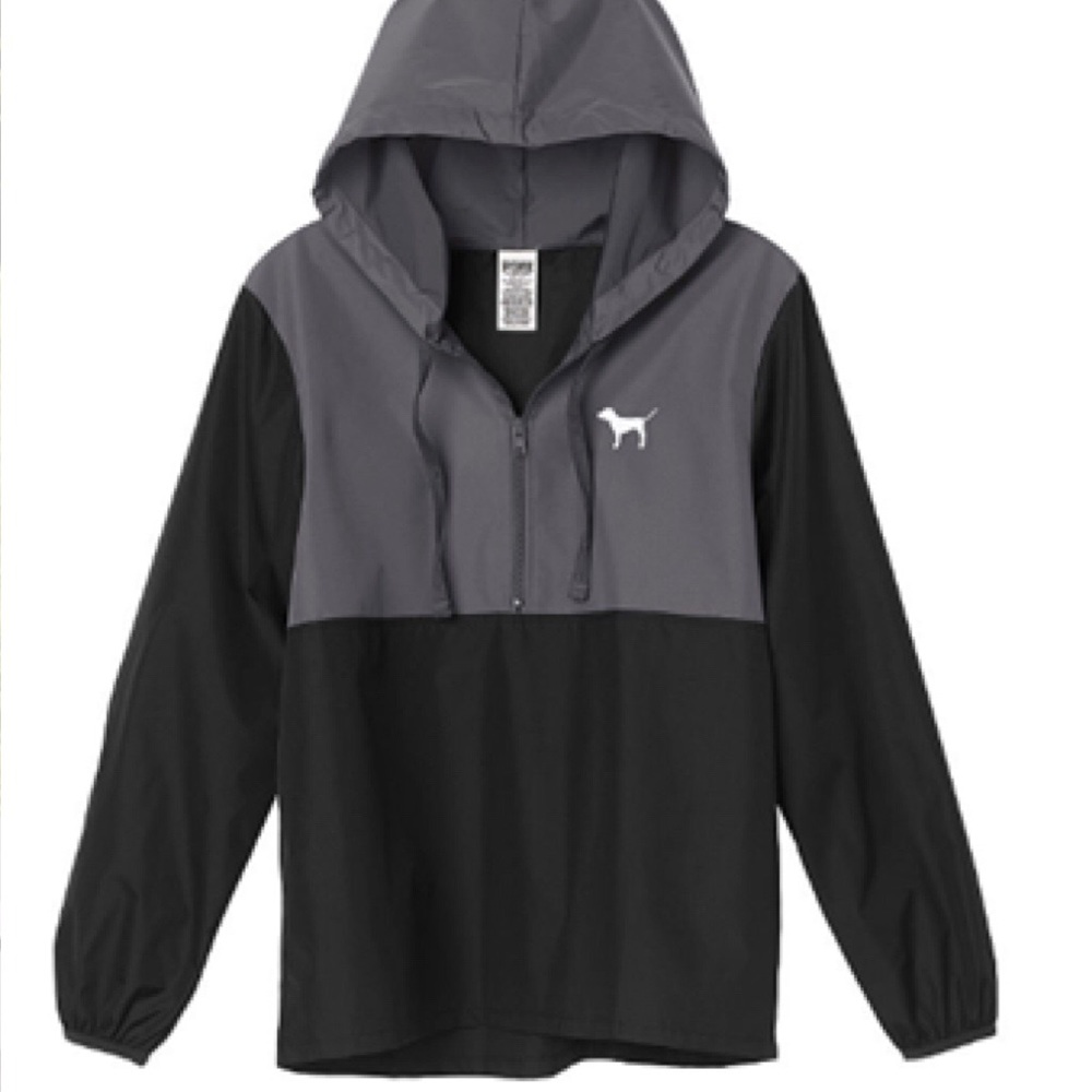 Victoria’s Secret PINK windbreaker half zip jacket